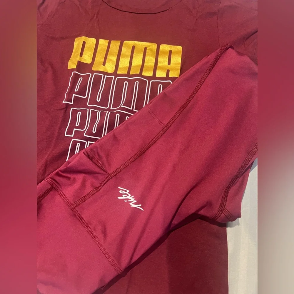 Sale 🚨 Nike TrainingTights + Free Puma T-shirt - Size S - Picture 4 of 10